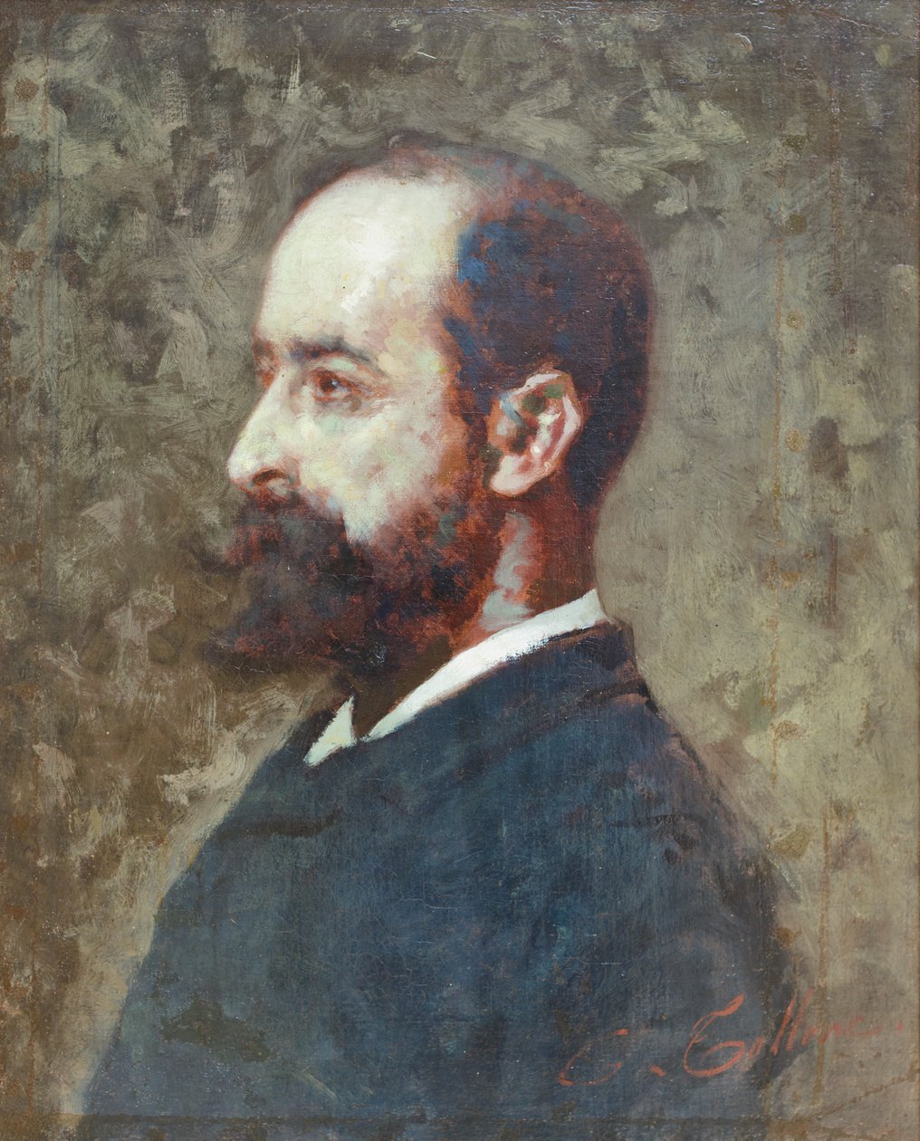 Portræt af Ambrogio Raffele af Cesare Tallone