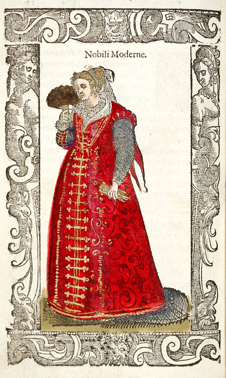 Noble Moderne. Fra: De gli habiti antichi et moderni, 1598 af Cesare Vecellio