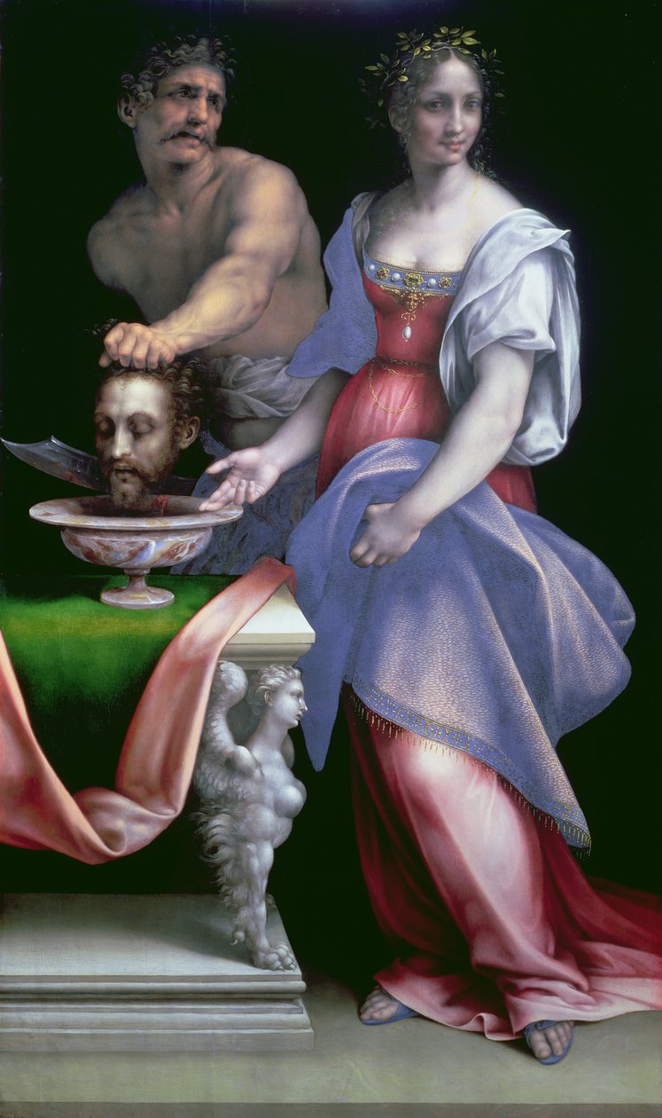 Salome med Johannes Døberens hoved, ca.1512-16 (panel) af Cesare da Sesto