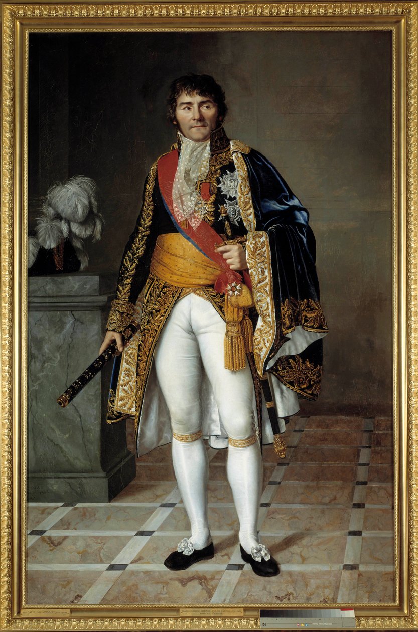 Portræt i fuld længde af marskal Francois Joseph Lefebvre (1755-1820) hertug af Dantzig, marskal af imperiet Maleri af Cesarine Davin Mirvault (1773-1844) 1807 søn. 2,15 x 1,4 m af Cesarine  Davin