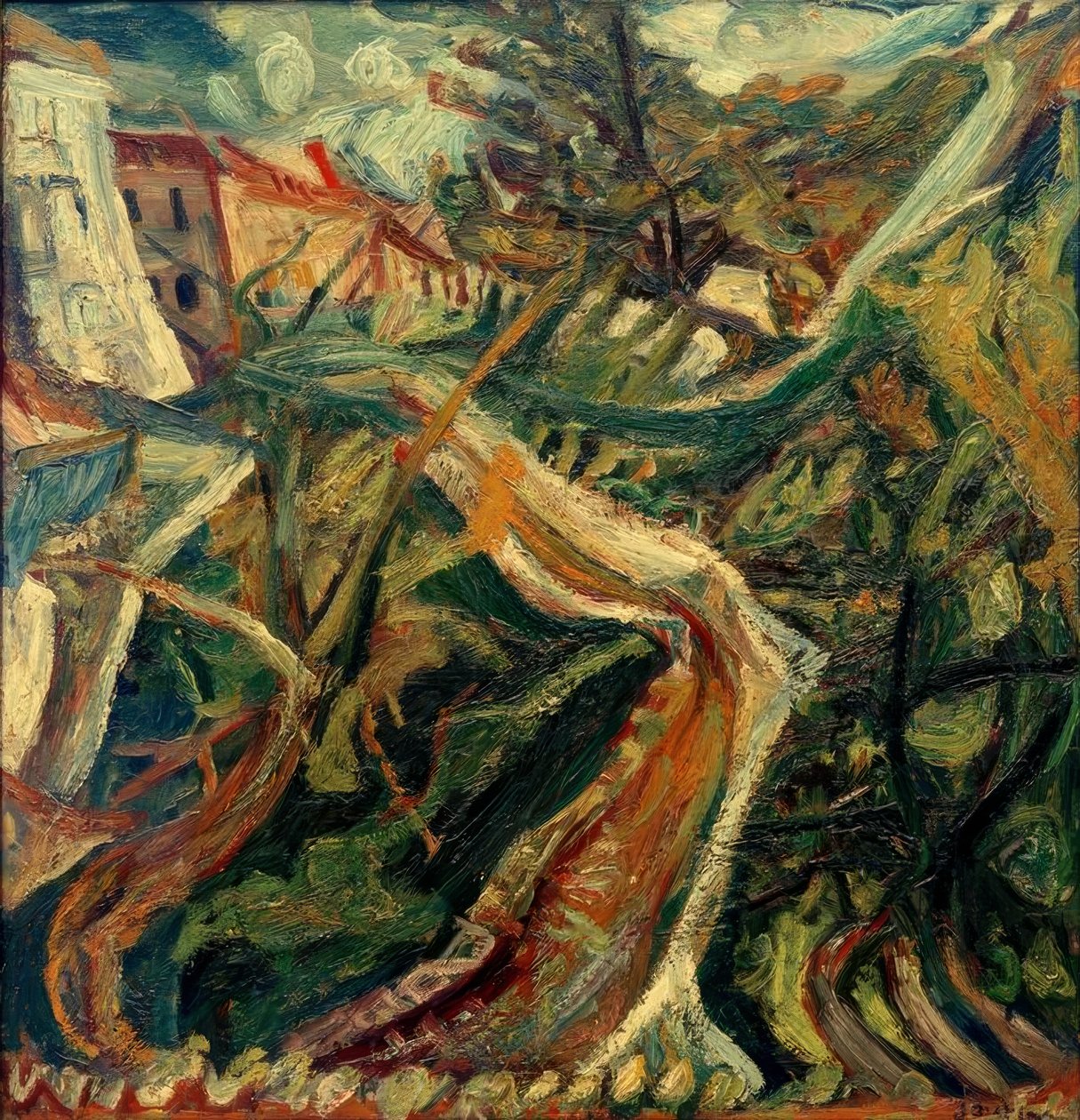 Ch. Soutine, Der Chemin de la fontaine des Tins i Céret af Chaim Soutine