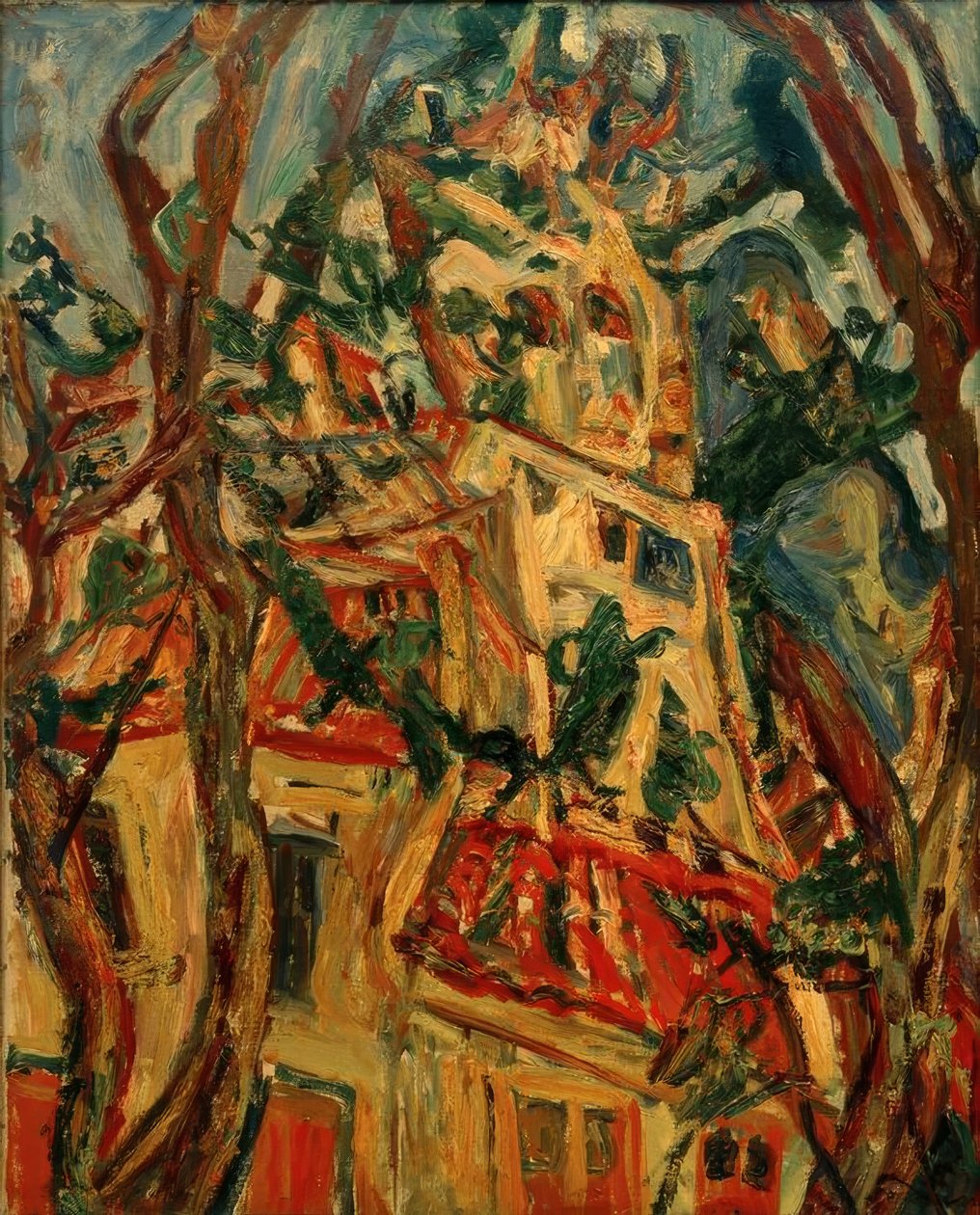 Ch. Soutine, Saint-Pierre-tårnet i Céret af Chaim Soutine