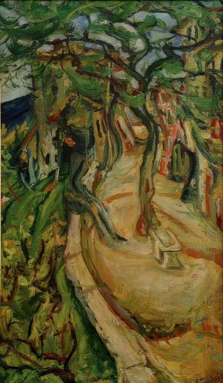 Ch. Soutine, Die Terrasse i Vence af Chaim Soutine