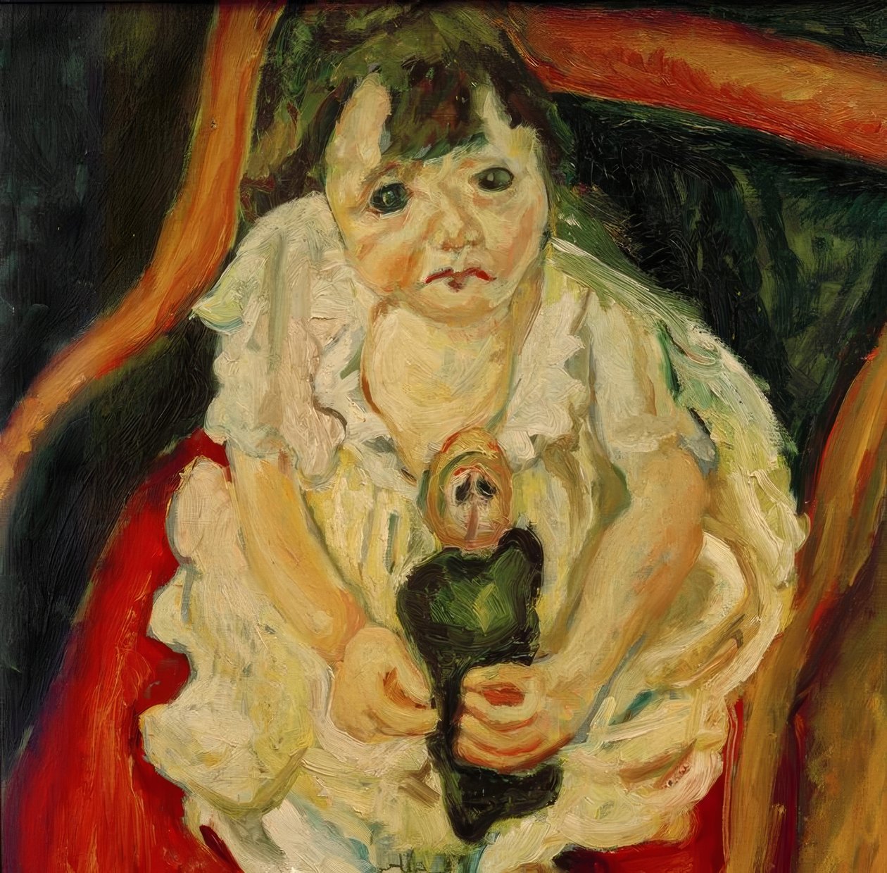 Ch. Soutine, lille pige med dukke af Chaim Soutine
