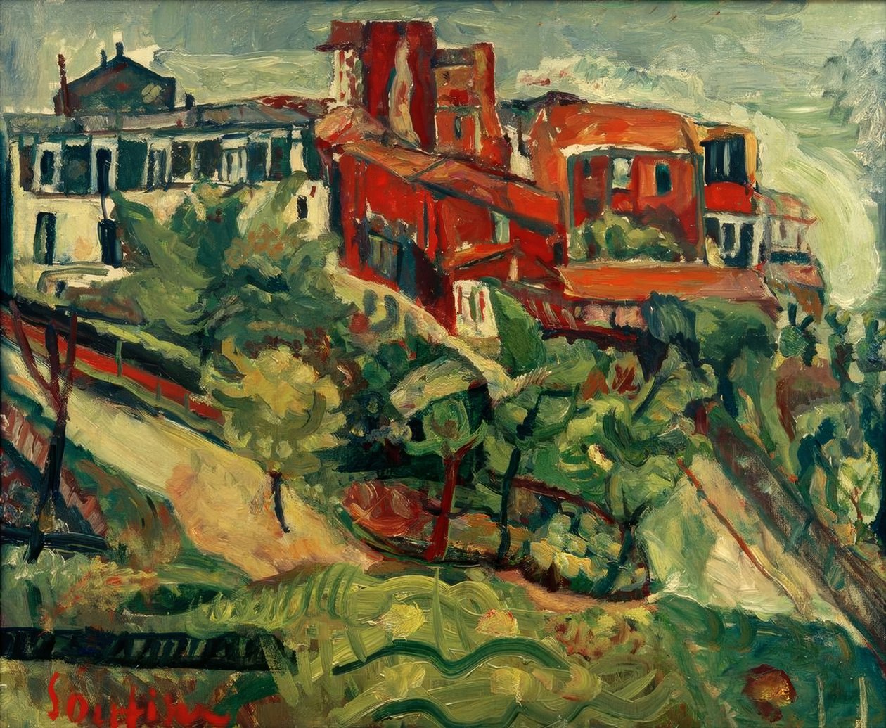 Ch. Soutine, Røde Huse af Chaim Soutine
