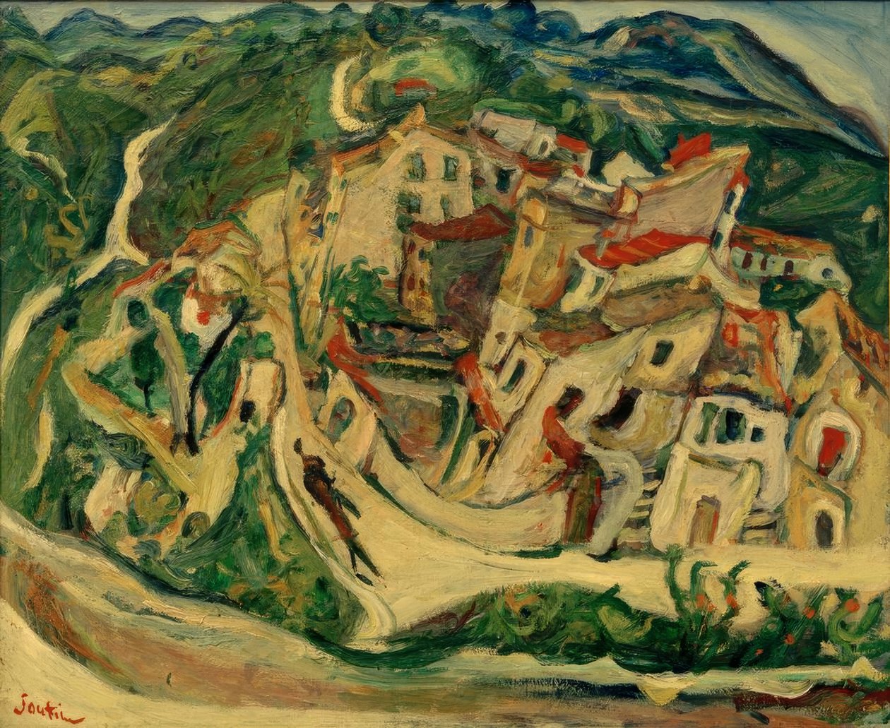 Ch. Soutine, Sicht auf Cagnes (La Gaude et les Baous) af Chaim Soutine
