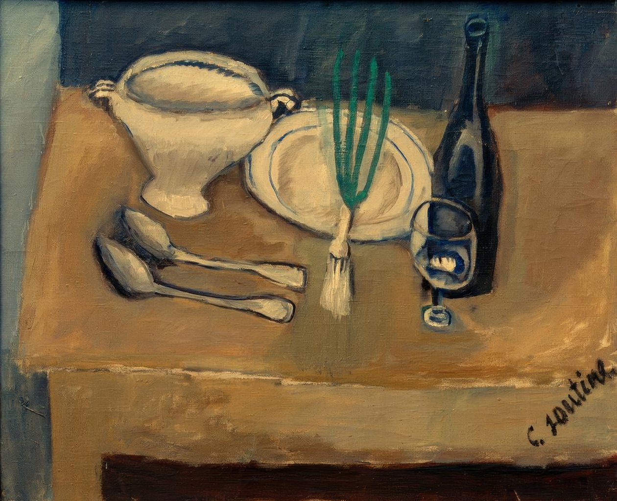 Ch. Soutine, stilleben med en suppe af Chaim Soutine