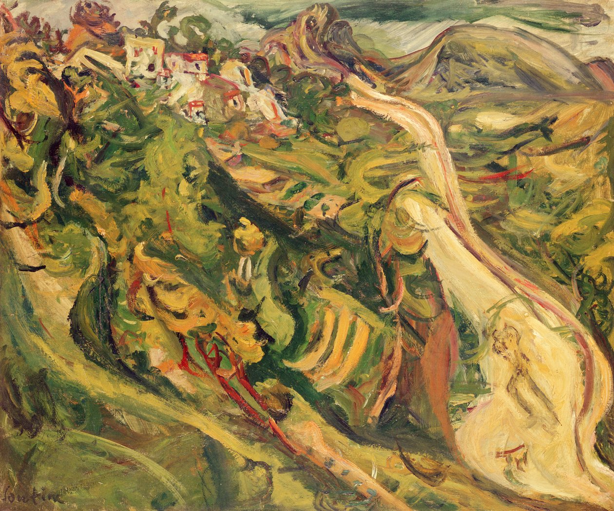 Landskab - Vejen, 1922 af Chaim Soutine
