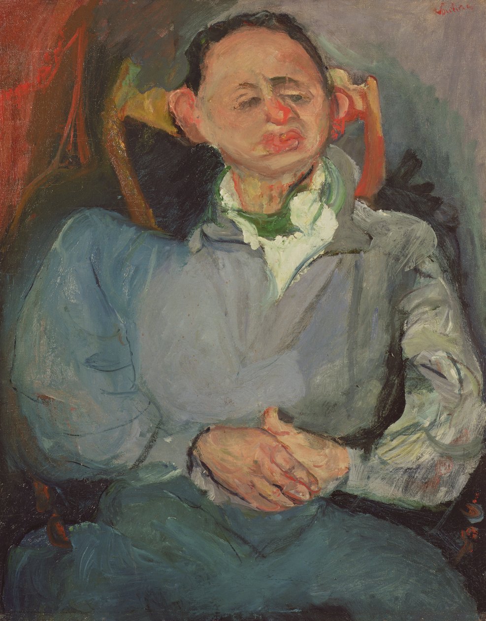 Portræt af Oscar Miestchaninoff (1886-1956) 1923 af Chaim Soutine
