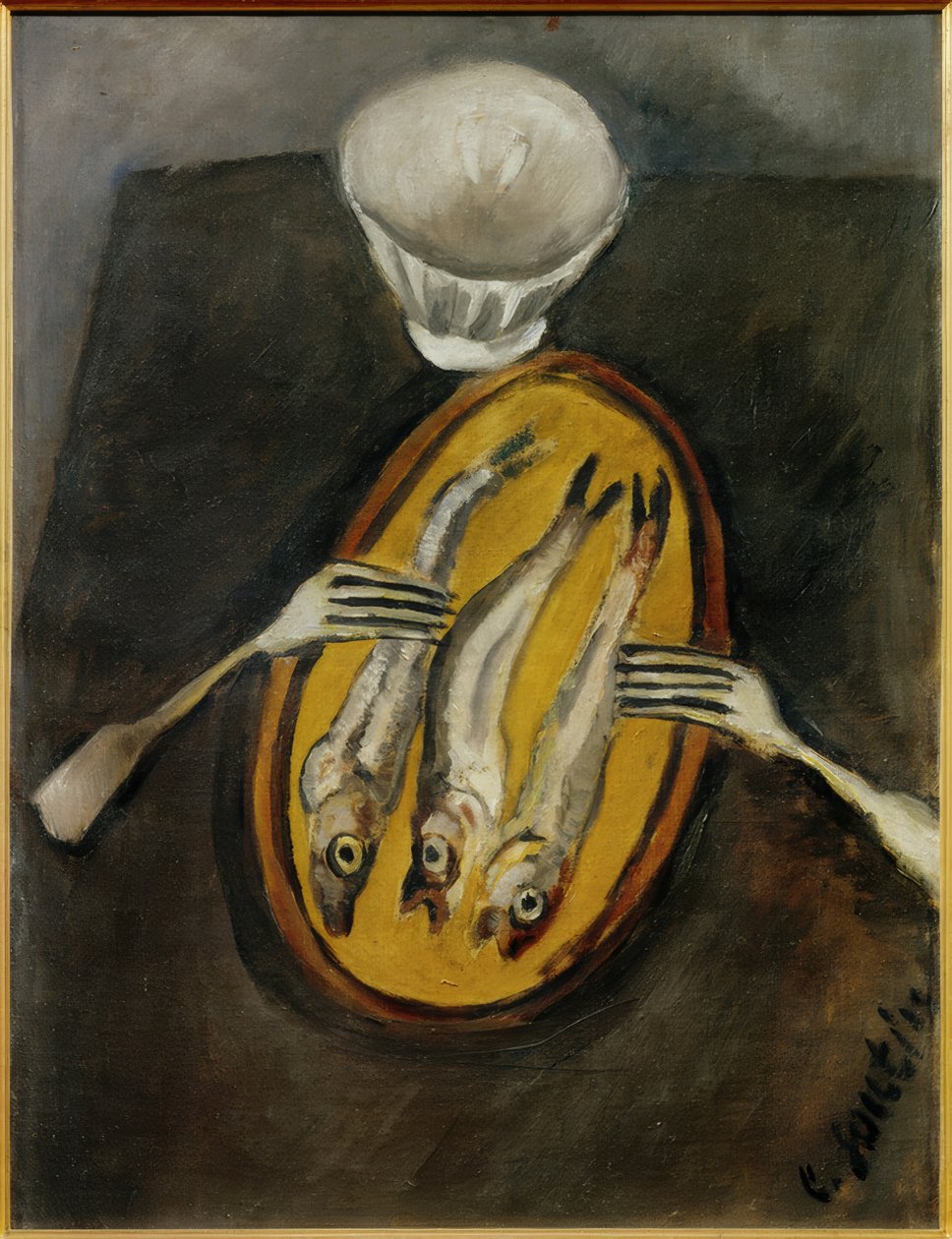 Stilleben med pinde af Chaim Soutine