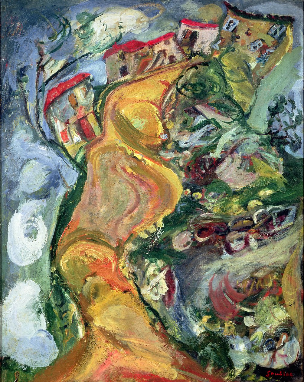 Vejen til Cagnes, 1924 af Chaim Soutine