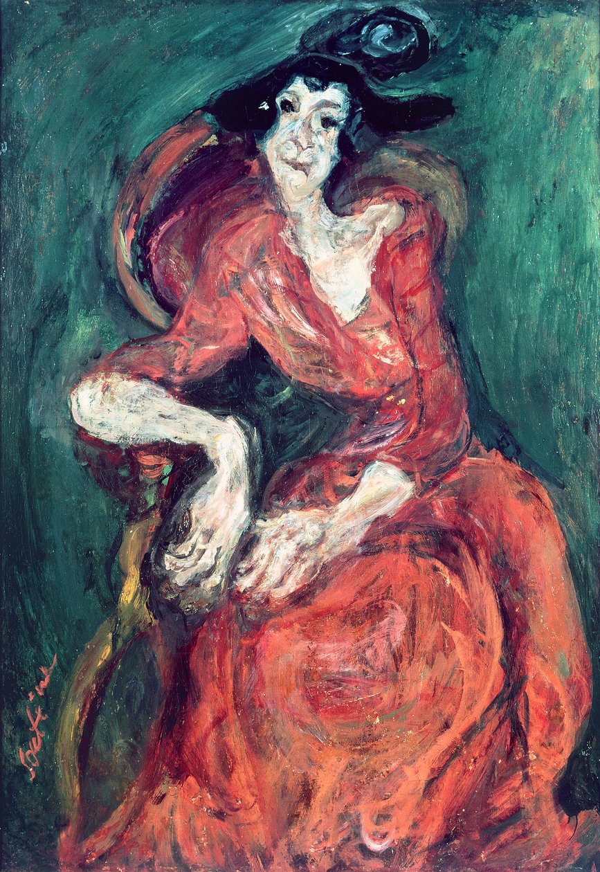 Kvinde i rødt, 1922 af Chaim Soutine