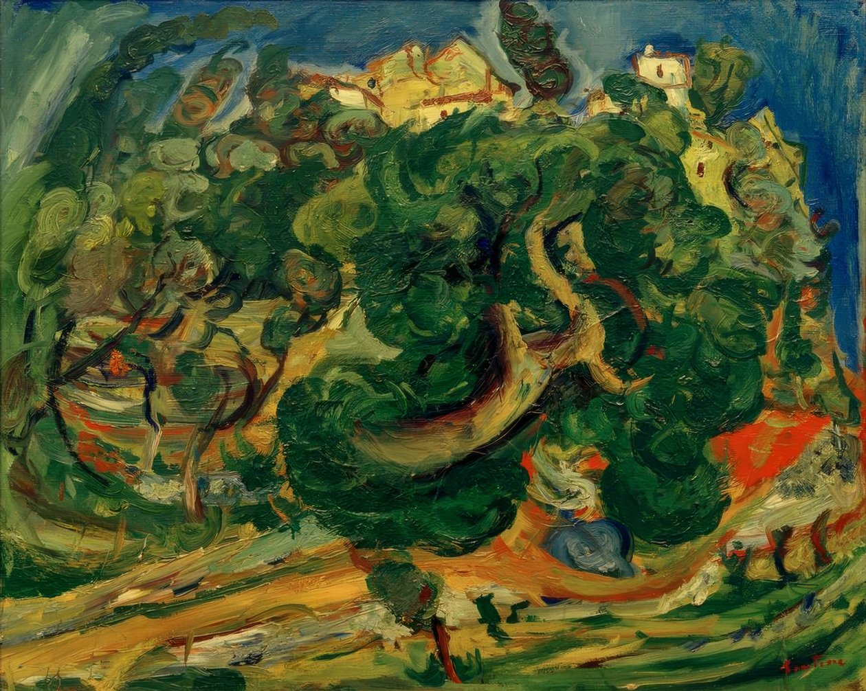 Ch. Soutine, landskab i det sydlige Frankrig af Chaim Soutine