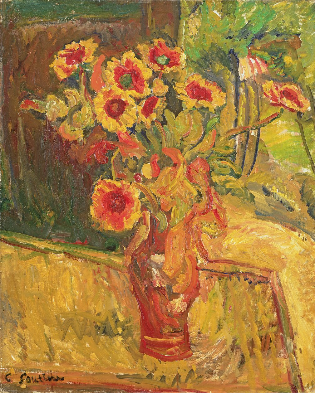 Blomsterstykke af Chaim Soutine