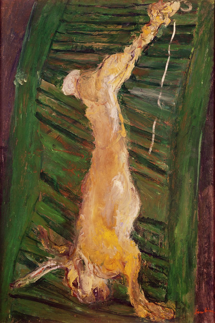 Hare på grøn skodde, ca. 1924-25 af Chaim Soutine