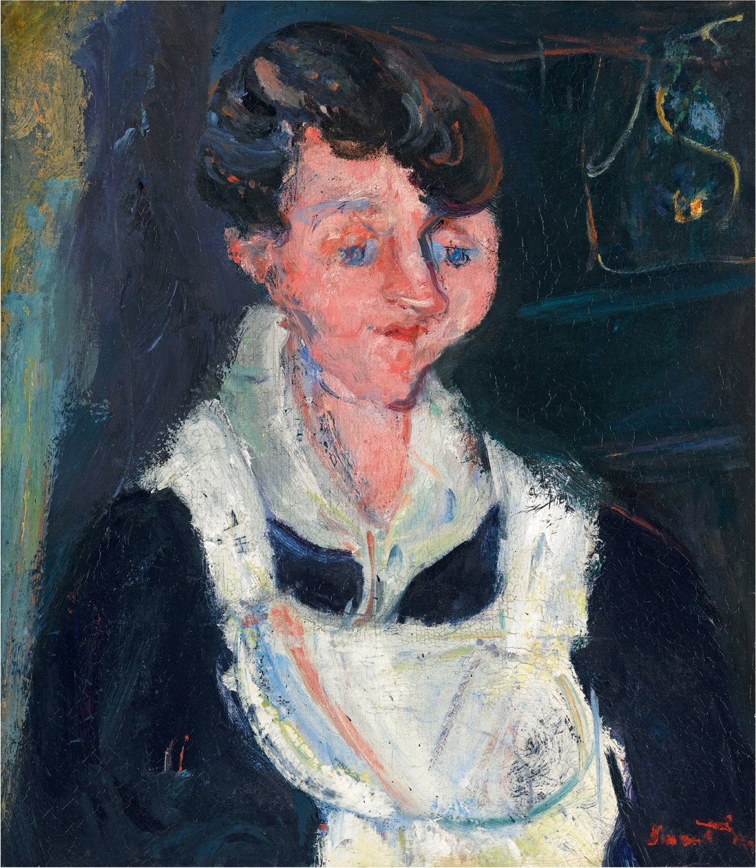 La Soubrette (Den ventende tjenestepige), ca. 1933 (olie på lærred) af Chaim Soutine