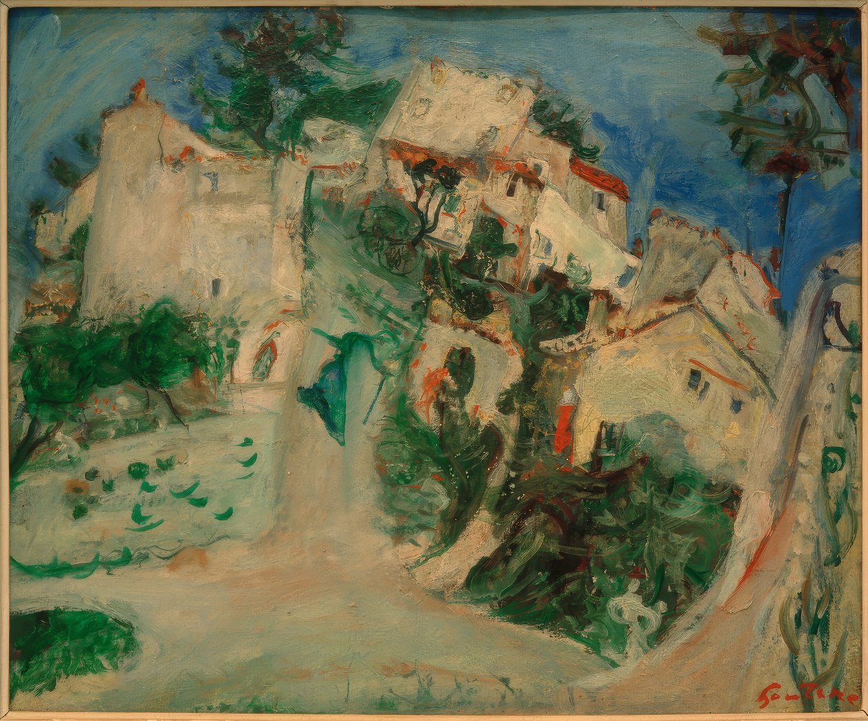 Landskab i nærheden af Cagnes af Chaim Soutine