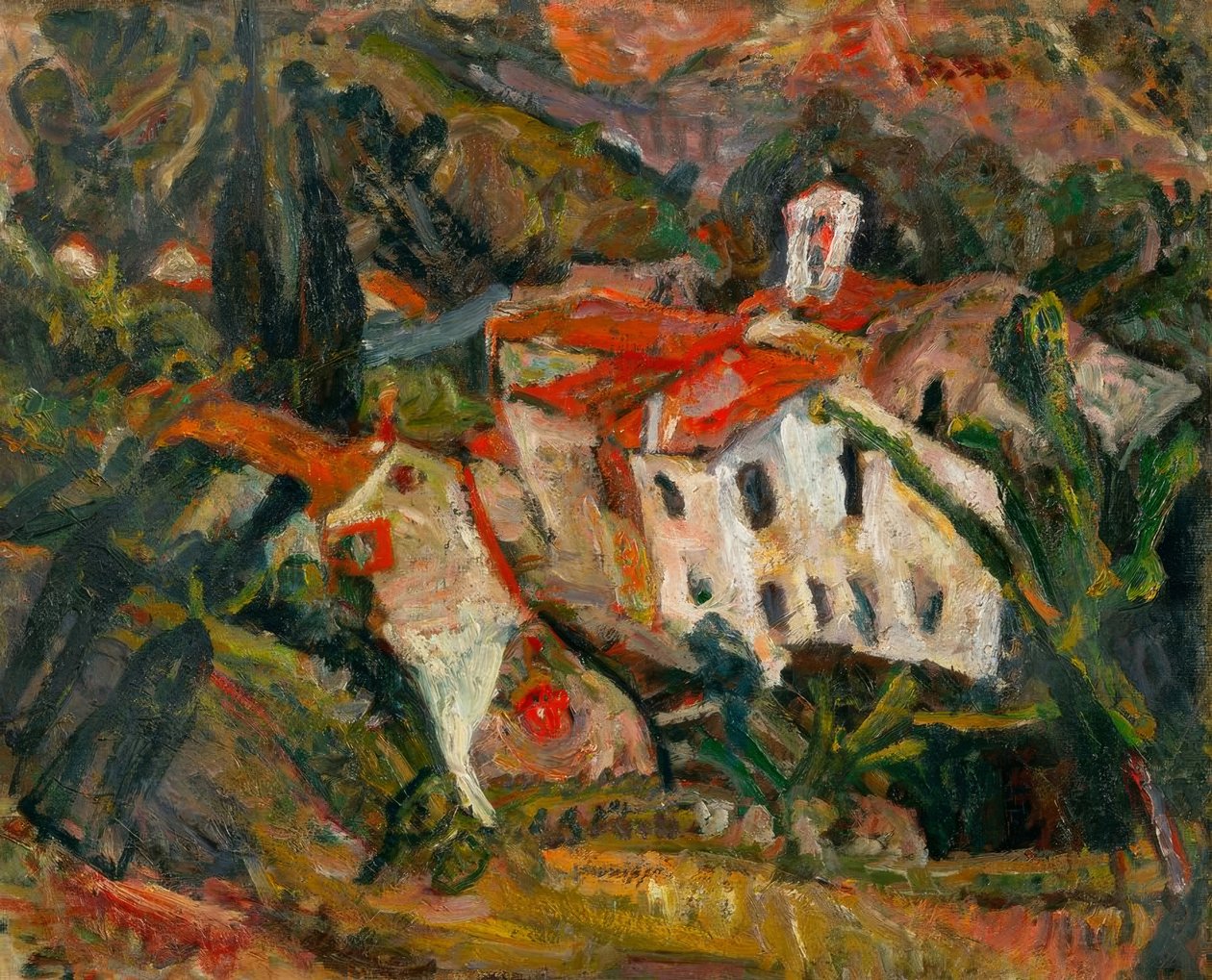 Landskab i Céret af Chaim Soutine