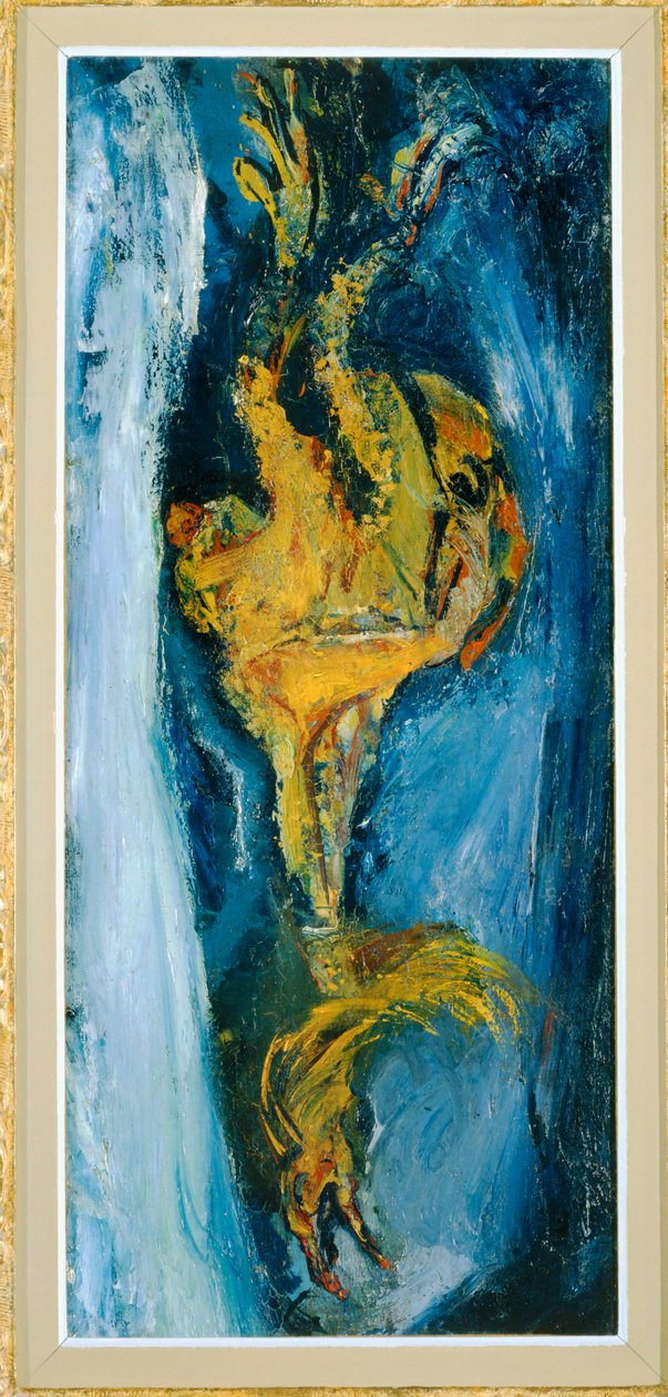Le coq - en hane ... (maleri på lærred) af Chaim Soutine