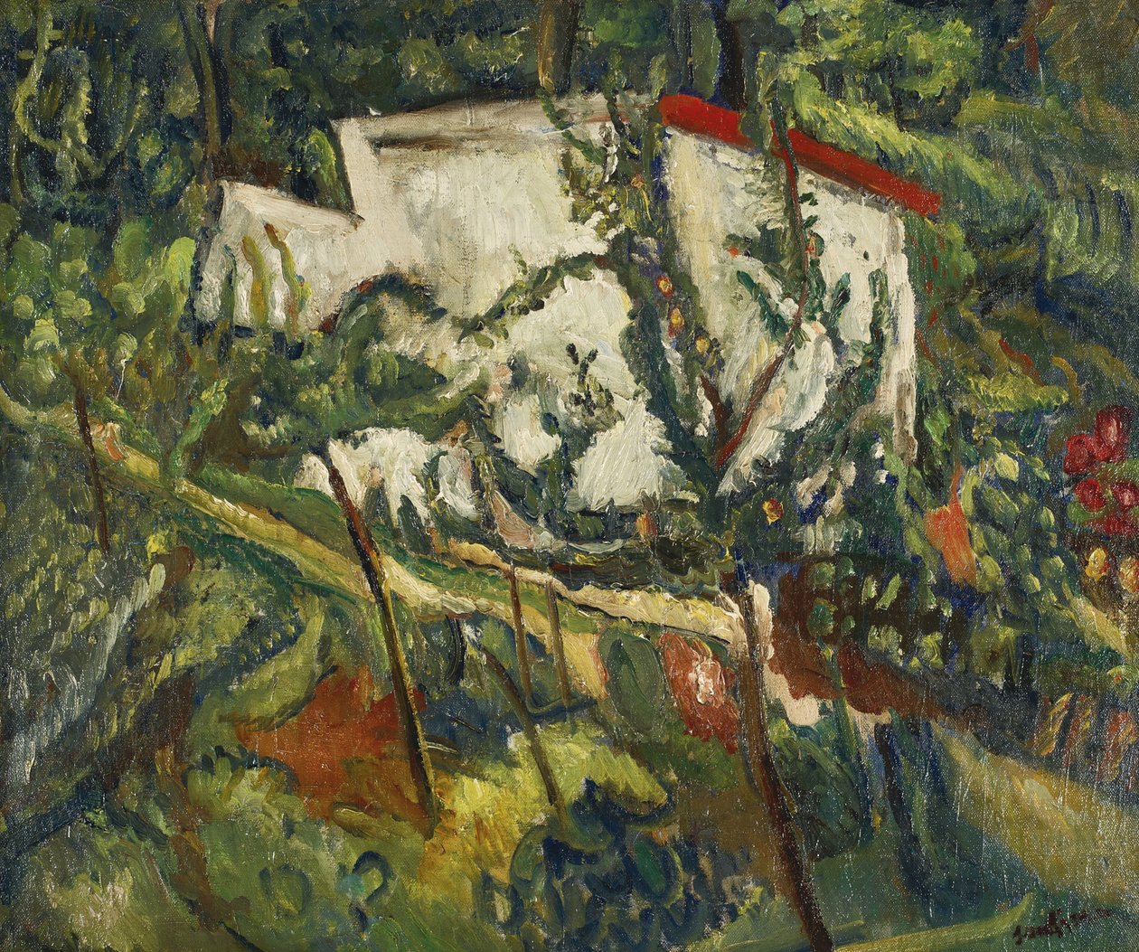 House of Clamart, ca. 1918 af Chaim Soutine