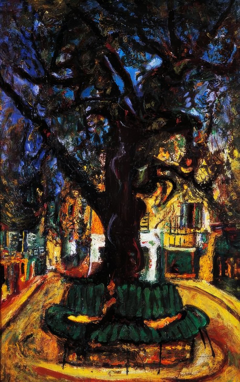 Lille bytorv i Vence, 1929, af Chaim Soutine