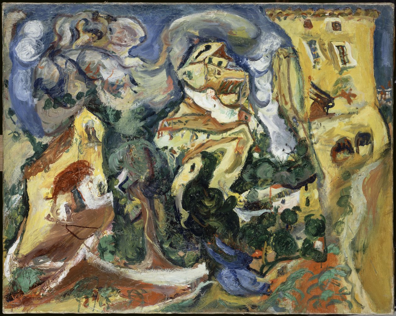 Landsbyen, ca 1923 af Chaim Soutine