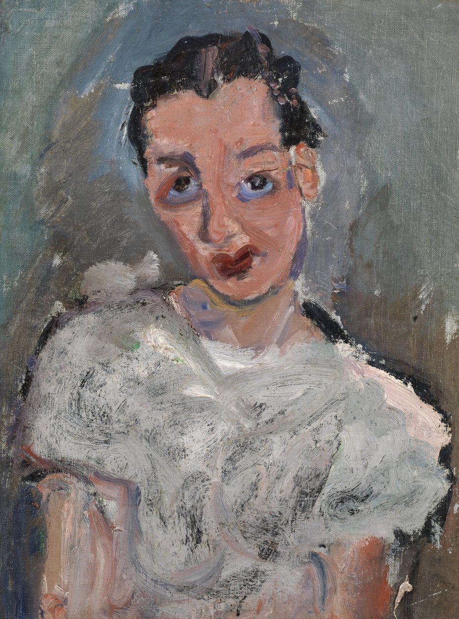 Ung kvinde i en hvid bluse af Chaim Soutine
