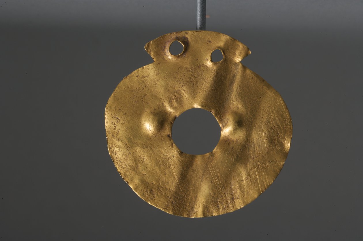 Karpaternes stiliserede gudinde, kobberalder (guld) af Chalcolithic