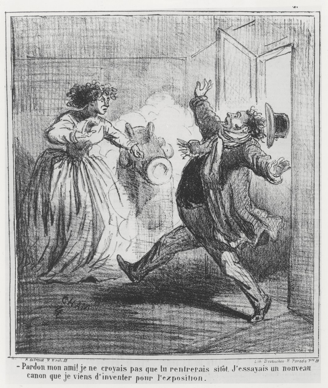 Karikatur af Exposition Universelle i 1867 af Cham