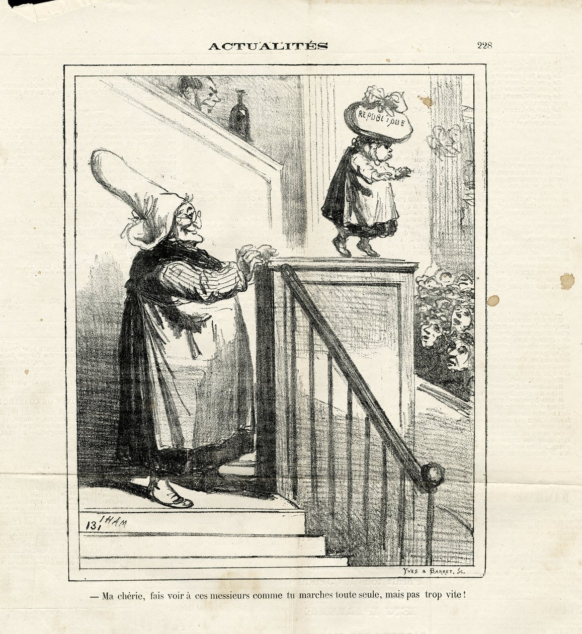 Illustration af Cham (1819-1879) i Le Charivari af Amédée de Noé