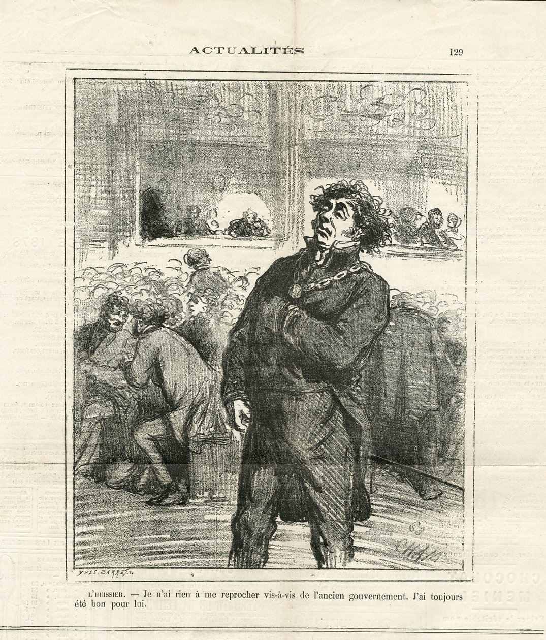 Illustration af Cham (1819-1879) i Le Charivari af Amédée de Noé