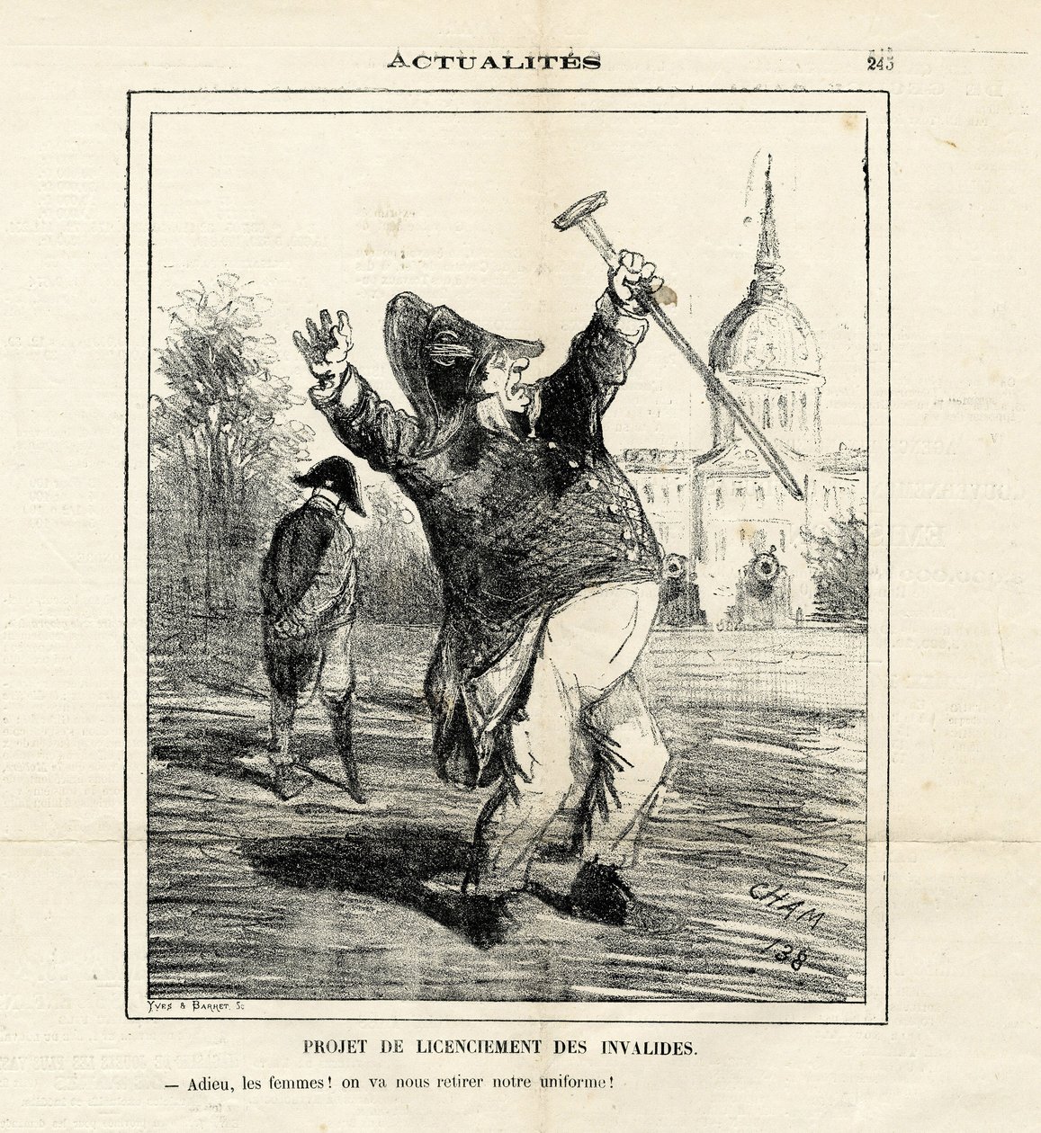 Illustration af Cham (1819-1879) i Le Charivari af Amédée de Noé