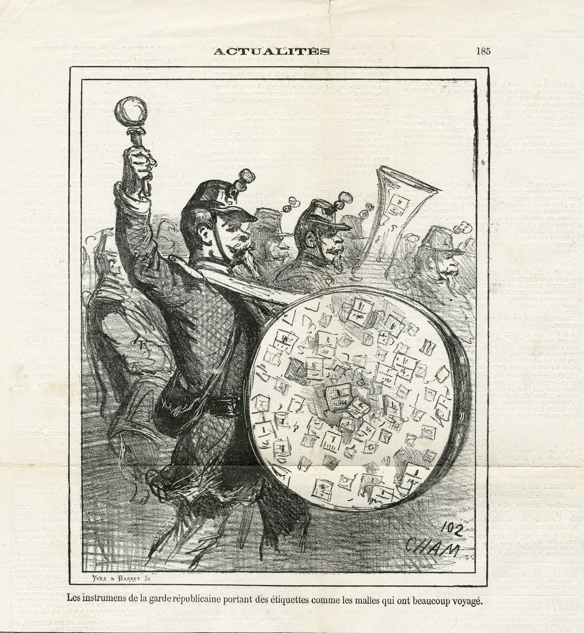 Illustration af Cham (1819-1879) i Le Charivari af Amédée de Noé