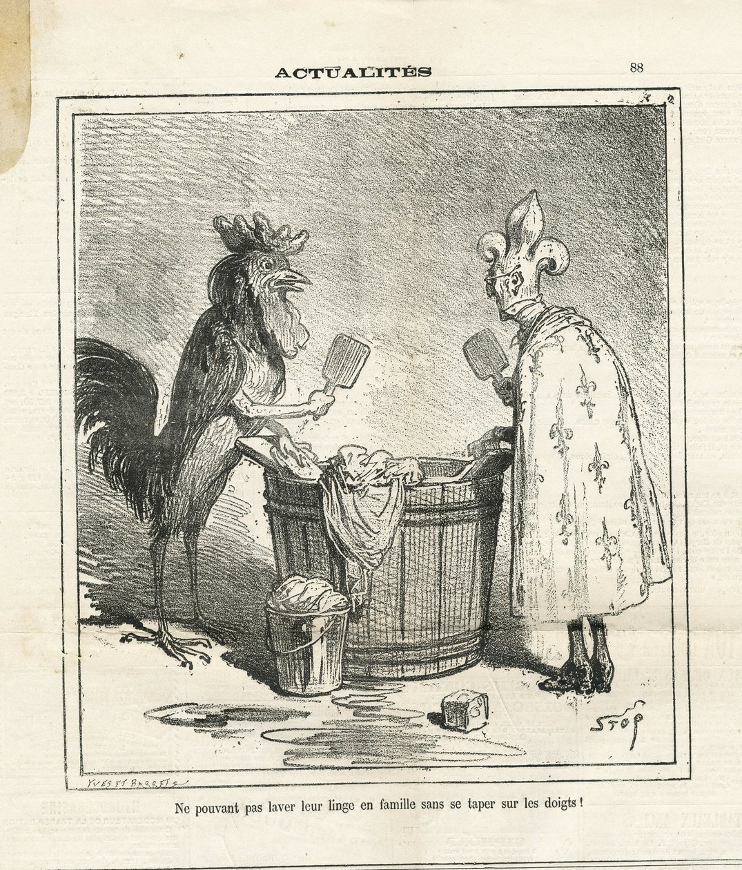Illustration af Cham (1819-1879) i Le Charivari af Amédée de Noé