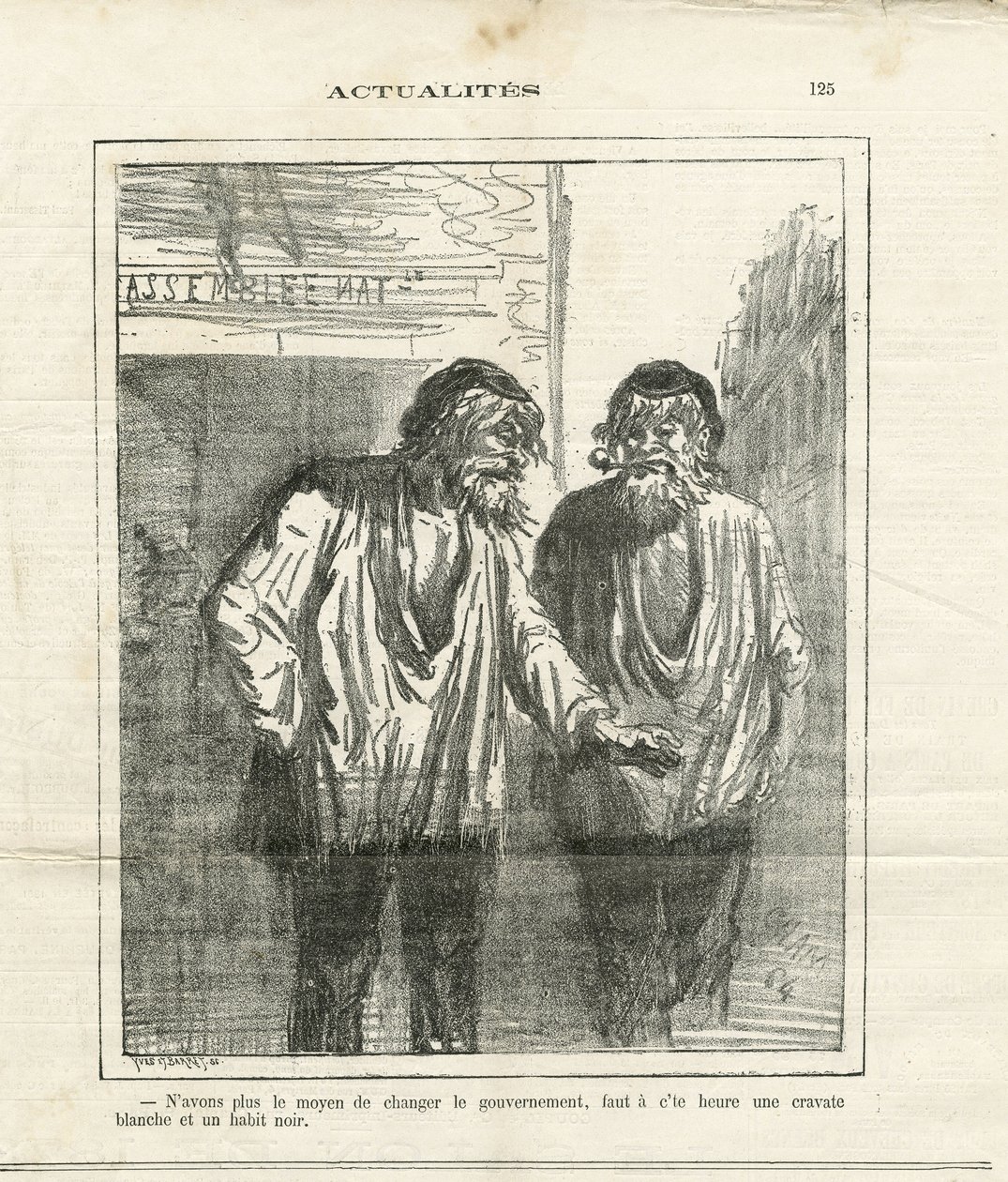 Illustration af Cham (1819-1879) i Le Charivari af Amédée de Noé
