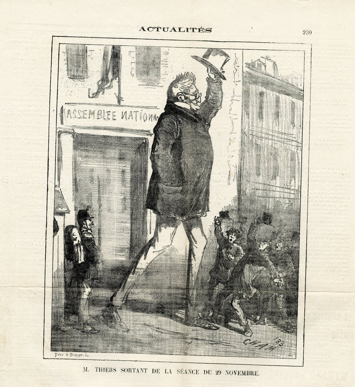 Illustration af Cham (1819-1879) i Le Charivari af Amédée de Noé
