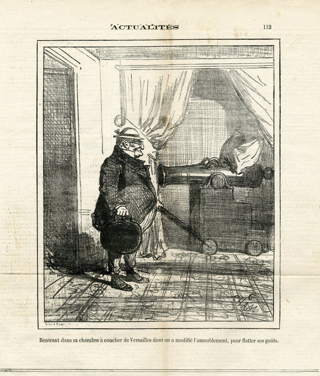 Illustration af Cham (1819-1879) i Le Charivari af Amédée de Noé