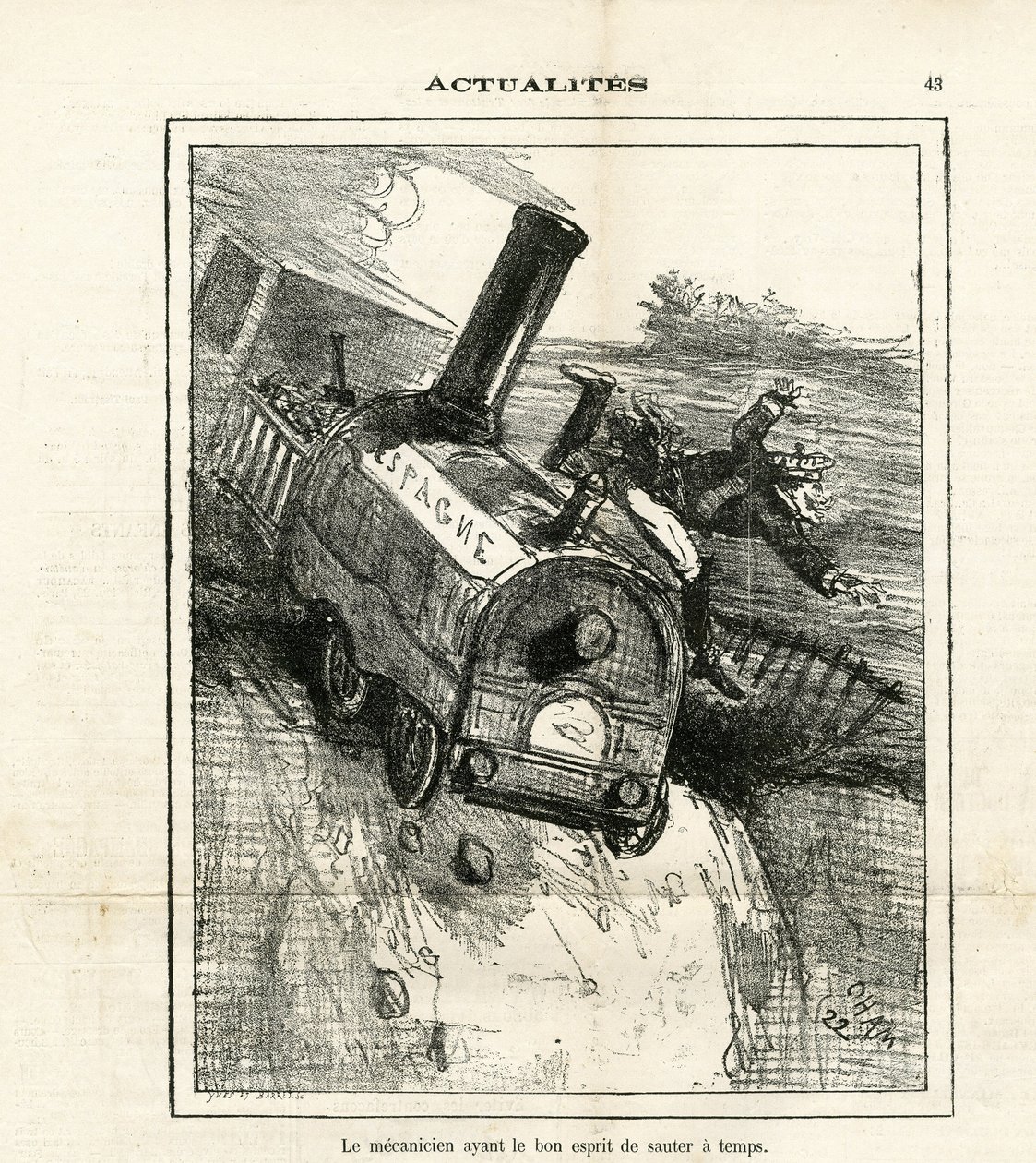 Illustration af Cham (1819-1879) i The Charivari af Amédée de Noé