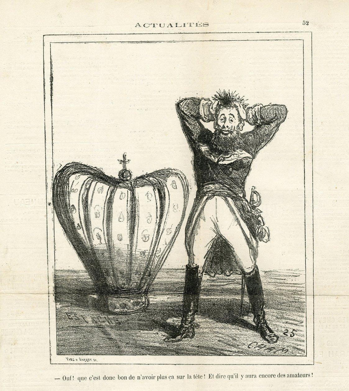Illustration af Cham (1819-1879) i The Charivari af Amédée de Noé