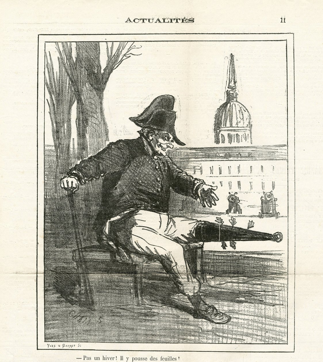 Illustration af Cham (1819-1879) i The Charivari af Amédée de Noé