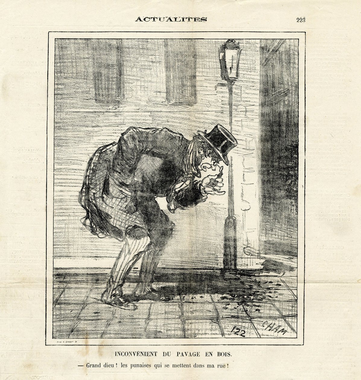 Illustration af Cham (1819-1879) i The Charivari af Amédée de Noé