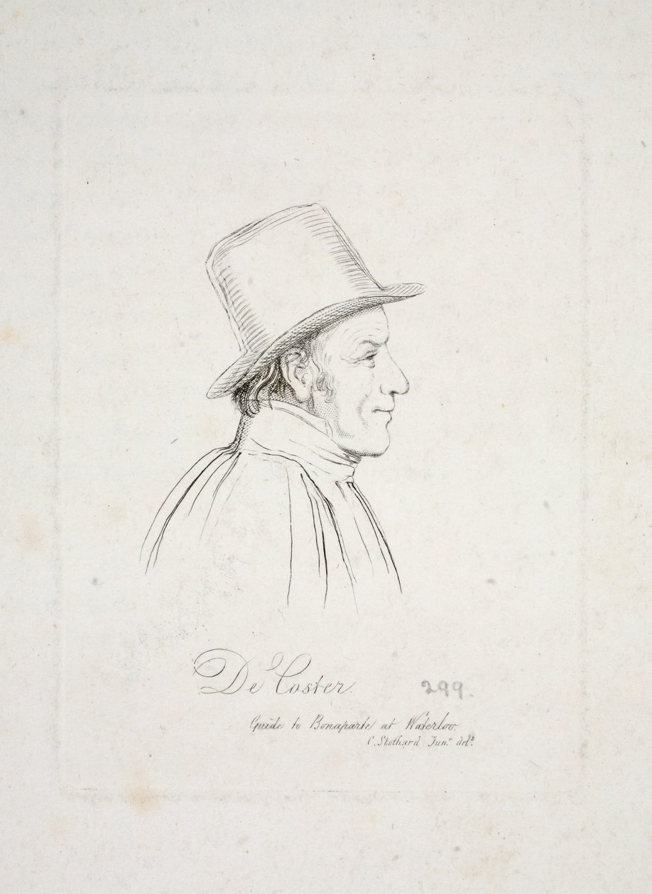 De Coster, guide til Bonaparte ved Waterloo af Charles Alfred Stothard