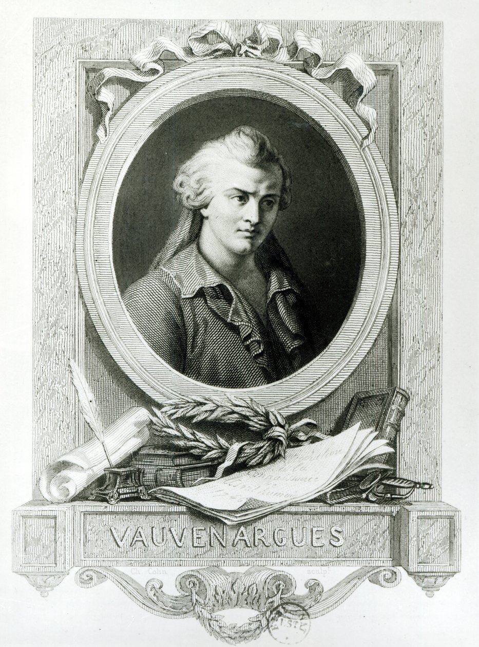 Luc de Clapiers (1715-47) Markis af Vauvenargues af Charles Amedee Colin