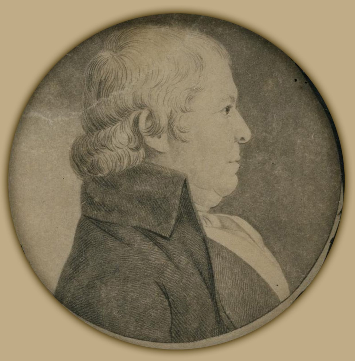 Portræt af Paul Revere, Jr. af Charles Balthazar Julien Févret de Saint Mémin