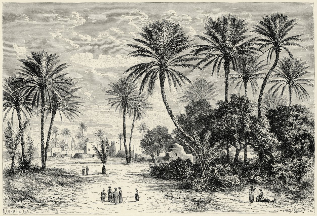 Oasis of Gafsa: Tunis af Charles Barbant