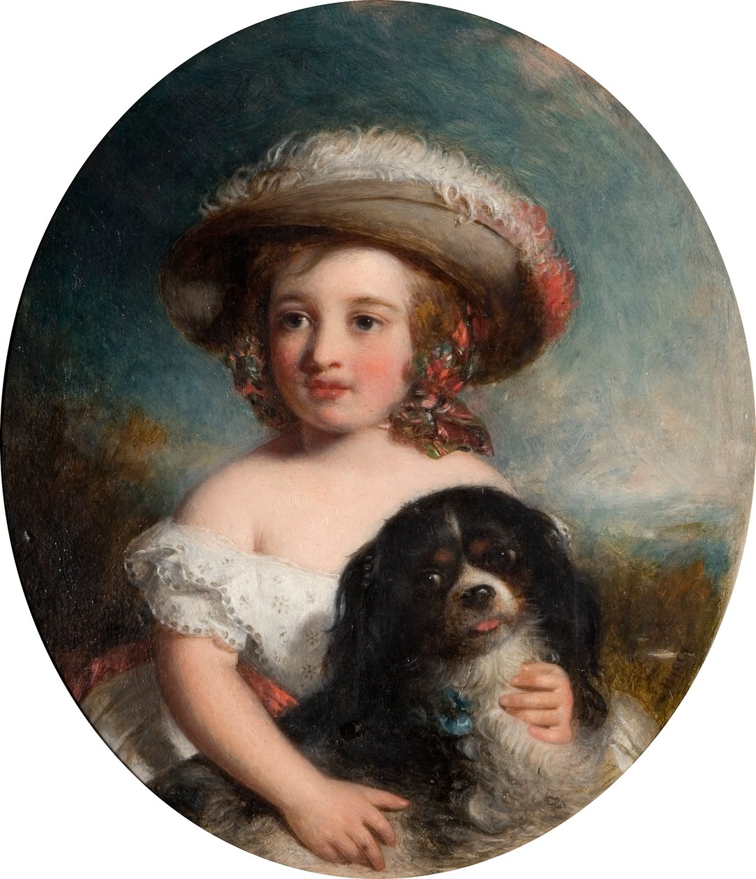 Elsk mig, elsk min hund, 1853 af Charles Baxter