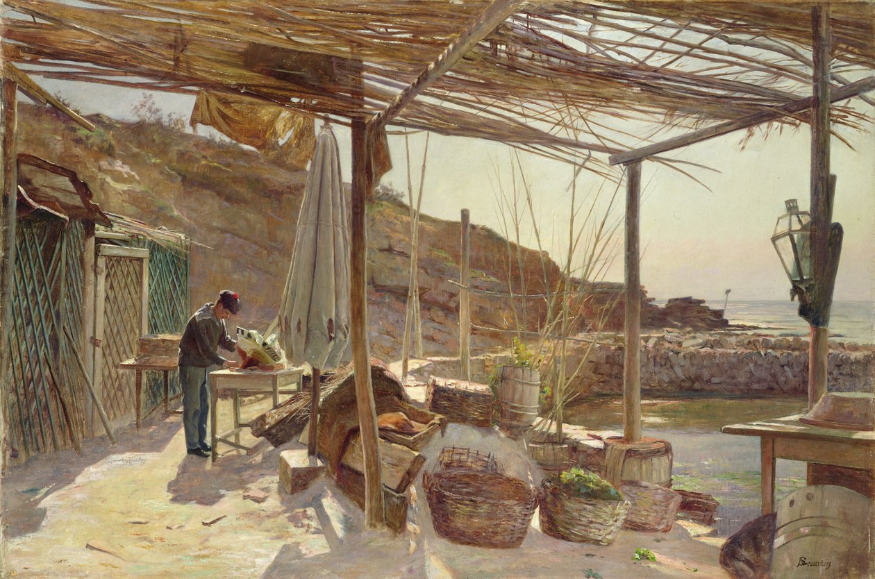 Lagerhuset i Ciotat, før 1903 af Charles Beauverie