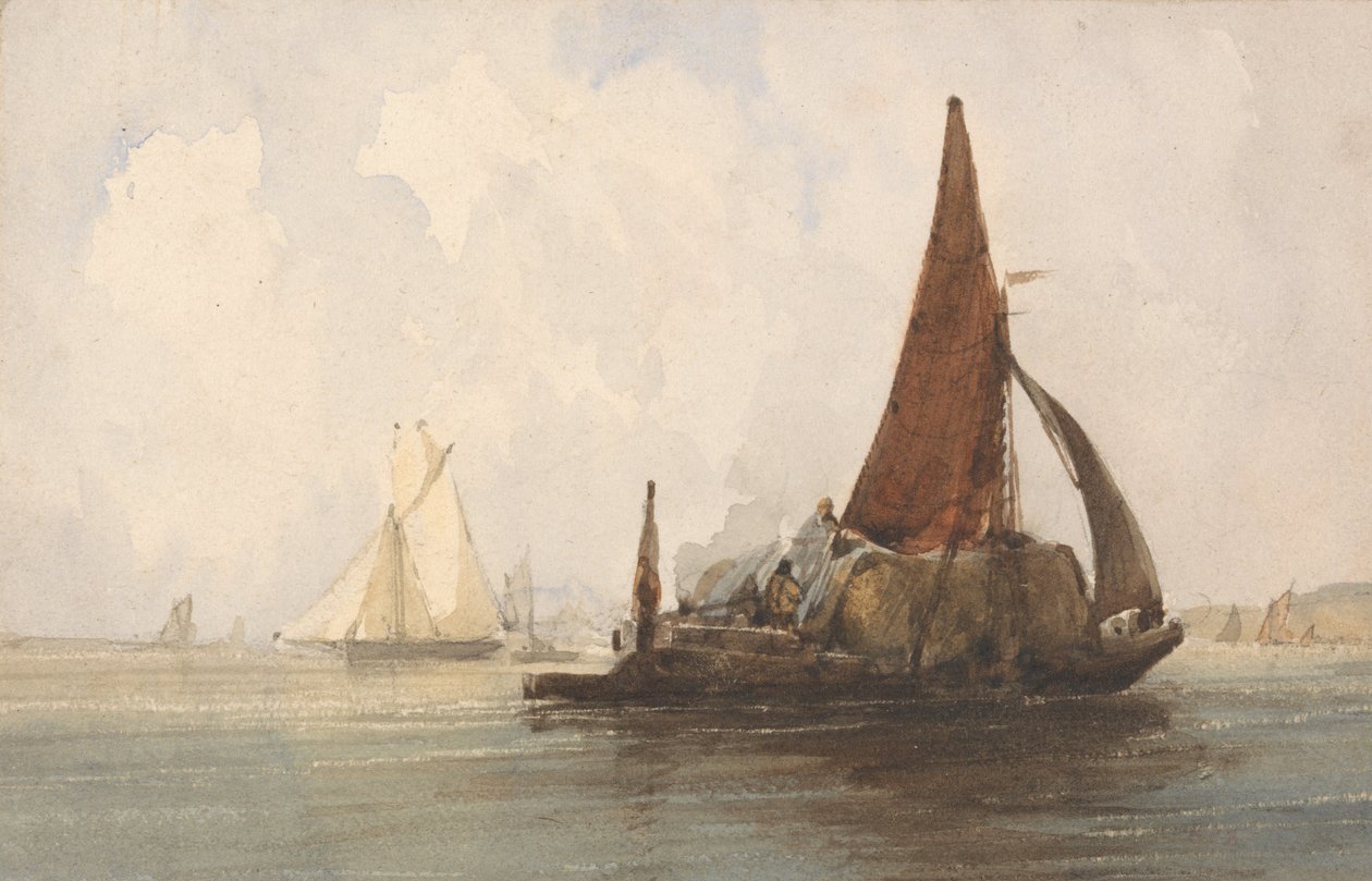 Hø pram i et roligt hav af Charles Bentley