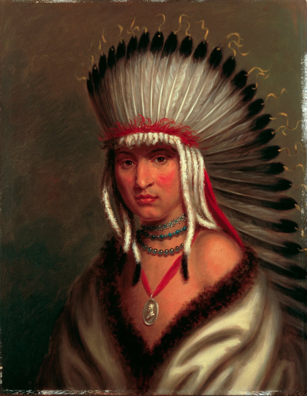 Petalesharro (generøs chef), Pawnee af Charles Bird King
