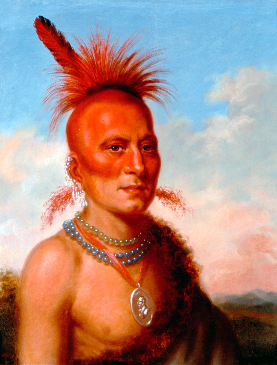 Sharitarish (Wicked Chief), Pawnee af Charles Bird King